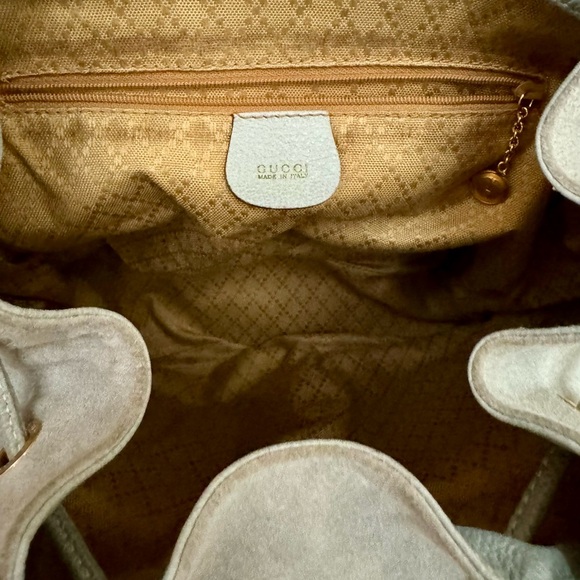 Gucci bamboo suede backpack - Picture 3 of 8